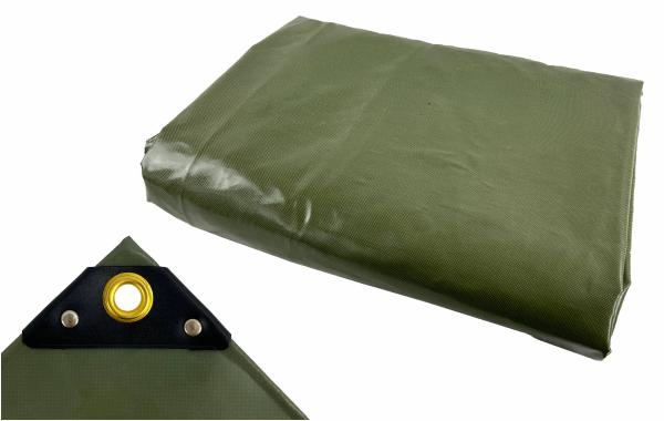 PVC-Abdeckplane / Holzabdeckplane ca. 600 g/m², 1,50 x 6,00 m, olivgrün
